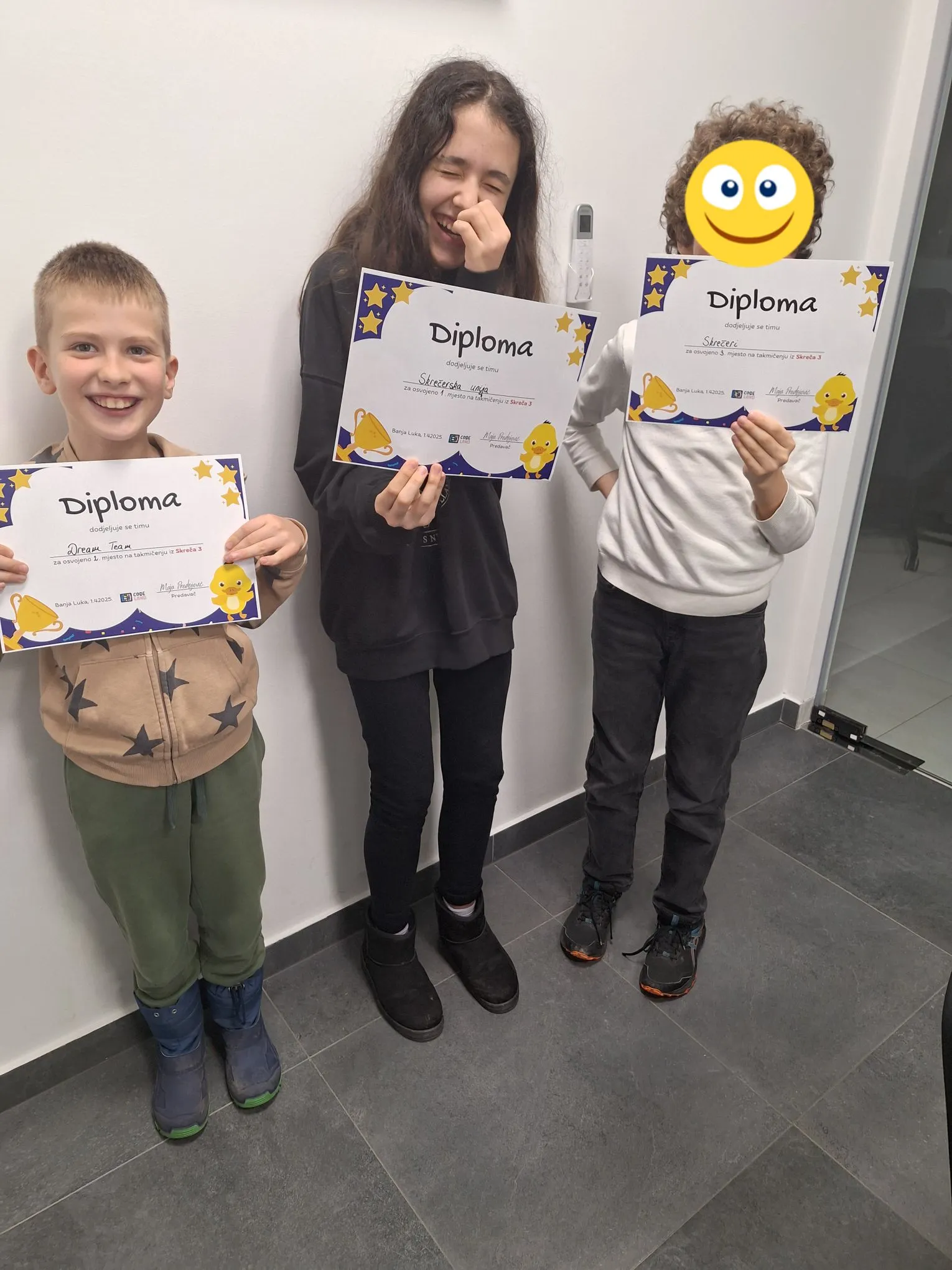 Children stacking blocks
